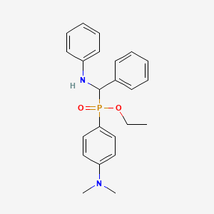 Ethyl [4-(dimethylamino)phenyl][phenyl(phenylamino)methyl]phosphinate