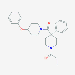 1-[4-(4-Phenoxypiperidine-1-carbonyl)-4-phenylpiperidin-1-yl]prop-2-en-1-one