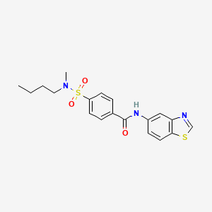 N-(benzo[d]thiazol-5-yl)-4-(N-butyl-N-methylsulfamoyl)benzamide