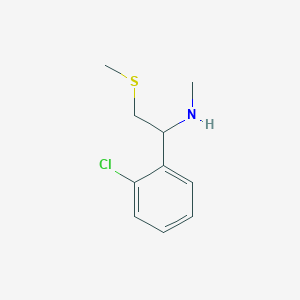 1-(2-chlorophenyl)-N-methyl-2-methylsulfanylethanamine