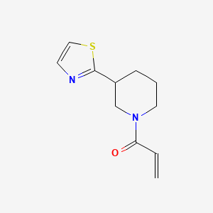 1-[3-(1,3-Thiazol-2-yl)piperidin-1-yl]prop-2-en-1-one
