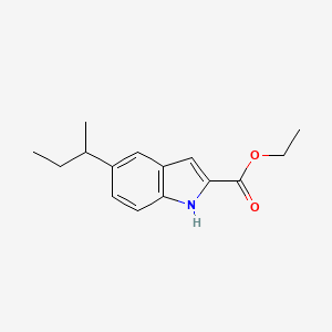 molecular formula C15H19NO2 B2826254 Ethyl 5-sec-butyl-1H-indole-2-carboxylate CAS No. 881041-18-5