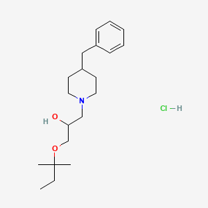 1-(4-Benzylpiperidin-1-yl)-3-(tert-pentyloxy)propan-2-ol hydrochloride