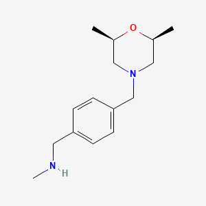 molecular formula C15H24N2O B2826281 [(4-{[(2R,6S)-2,6-dimethylmorpholin-4-yl]methyl}phenyl)methyl](methyl)amine CAS No. 1909287-67-7