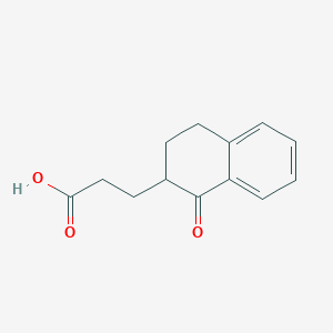 molecular formula C13H14O3 B2826298 3-(1-oxo-3,4-dihydro-2H-naphthalen-2-yl)propanoic Acid CAS No. 18123-48-3