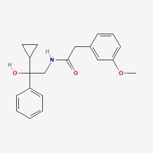 molecular formula C20H23NO3 B2826299 N-(2-cyclopropyl-2-hydroxy-2-phenylethyl)-2-(3-methoxyphenyl)acetamide CAS No. 1421499-56-0