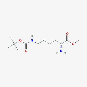 molecular formula C12H24N2O4 B2826312 methyl (2R)-2-amino-6-{[(tert-butoxy)carbonyl]amino}hexanoate CAS No. 63328-49-4