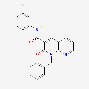 1-benzyl-N-(5-chloro-2-methylphenyl)-2-oxo-1,2-dihydro-1,8-naphthyridine-3-carboxamide