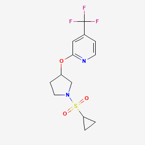 2-((1-(Cyclopropylsulfonyl)pyrrolidin-3-yl)oxy)-4-(trifluoromethyl)pyridine