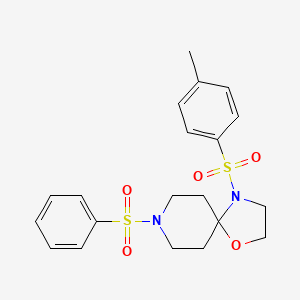 molecular formula C20H24N2O5S2 B2826327 8-(Phenylsulfonyl)-4-tosyl-1-oxa-4,8-diazaspiro[4.5]decane CAS No. 898408-17-8