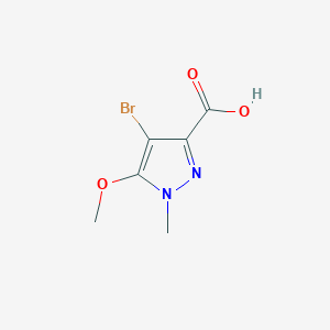 molecular formula C6H7BrN2O3 B2826338 4-Bromo-5-methoxy-1-methyl-1H-pyrazole-3-carboxylic acid CAS No. 1239758-99-6