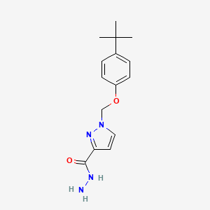 1-((4-(tert-Butyl)phenoxy)methyl)-1H-pyrazole-3-carbohydrazide