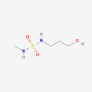 molecular formula C4H12N2O3S B2826373 3-(甲基磺酰氨基)丙醇 CAS No. 1601218-23-8