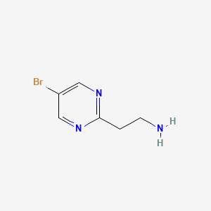 molecular formula C6H8BrN3 B2826374 2-(5-Bromopyrimidin-2-yl)ethanamine CAS No. 914394-80-2