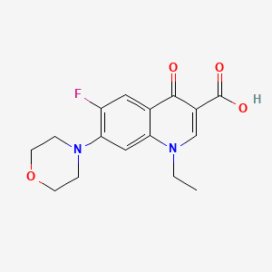molecular formula C16H17FN2O4 B2826375 1-Ethyl-6-fluoro-7-morpholin-4-yl-4-oxo-1,4-dihydroquinoline-3-carboxylic acid CAS No. 70458-98-9