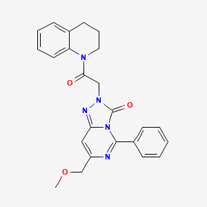 2-(2-(3,4-dihydroquinolin-1(2H)-yl)-2-oxoethyl)-7-(methoxymethyl)-5-phenyl-[1,2,4]triazolo[4,3-c]pyrimidin-3(2H)-one