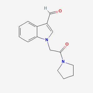 1-(2-Oxo-2-pyrrolidin-1-yl-ethyl)-1H-indole-3-carbaldehyde