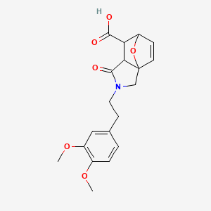 2-[2-(3,4-Dimethoxyphenyl)ethyl]-1-oxo-1,2,3,6,7,7a-hexahydro-3a,6-epoxyisoindole-7-carboxylic acid