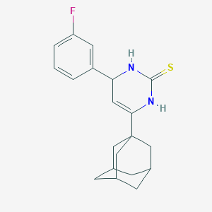 molecular formula C20H23FN2S B282641 6-(1-adamantyl)-4-(3-fluorophenyl)-3,4-dihydro-2(1H)-pyrimidinethione 