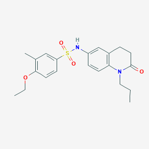 4-ethoxy-3-methyl-N-(2-oxo-1-propyl-1,2,3,4-tetrahydroquinolin-6-yl)benzenesulfonamide