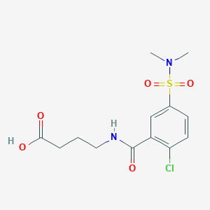 4-{[2-Chloro-5-(dimethylsulfamoyl)phenyl]formamido}butanoic acid