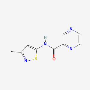 molecular formula C9H8N4OS B2826439 N-(3-methylisothiazol-5-yl)pyrazine-2-carboxamide CAS No. 1207011-04-8