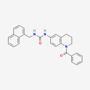 1-(1-Benzoyl-1,2,3,4-tetrahydroquinolin-6-yl)-3-(naphthalen-1-ylmethyl)urea