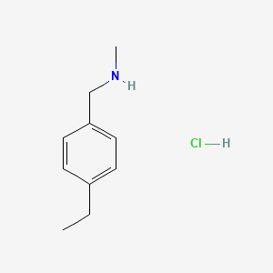 molecular formula C10H16ClN B2826457 N-(4-ethylbenzyl)-N-methylamine hydrochloride CAS No. 1158321-03-9