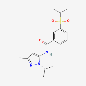 N-(1-isopropyl-3-methyl-1H-pyrazol-5-yl)-3-(isopropylsulfonyl)benzamide