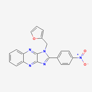 1-(furan-2-ylmethyl)-2-(4-nitrophenyl)-1H-imidazo[4,5-b]quinoxaline