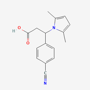 3-(4-cyanophenyl)-3-(2,5-dimethyl-1H-pyrrol-1-yl)propanoic acid