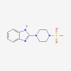 molecular formula C12H16N4O2S B2826483 2-(4-(methylsulfonyl)piperazin-1-yl)-1H-benzo[d]imidazole CAS No. 1209647-03-9