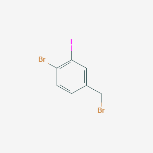 molecular formula C7H5Br2I B2826484 4-Bromo-3-iodobenzyl bromide CAS No. 1261448-45-6