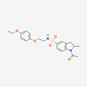 1-acetyl-N-(2-(4-ethoxyphenoxy)ethyl)-2-methylindoline-5-sulfonamide