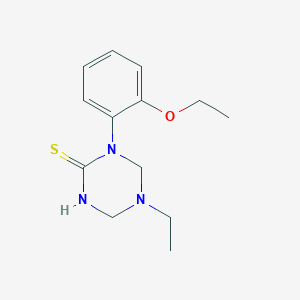 molecular formula C13H19N3OS B282650 1-(2-Ethoxyphenyl)-5-ethyl-1,3,5-triazinane-2-thione 