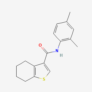molecular formula C17H19NOS B2826500 N-(2,4-dimethylphenyl)-4,5,6,7-tetrahydro-1-benzothiophene-3-carboxamide CAS No. 618394-08-4