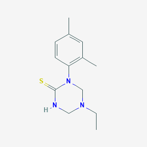 molecular formula C13H19N3S B282651 1-(2,4-Dimethylphenyl)-5-ethyl-1,3,5-triazinane-2-thione 