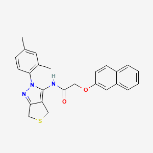 N-(2-(2,4-dimethylphenyl)-4,6-dihydro-2H-thieno[3,4-c]pyrazol-3-yl)-2-(naphthalen-2-yloxy)acetamide