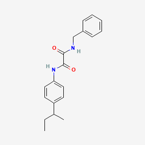 molecular formula C19H22N2O2 B2826522 N-benzyl-N'-(4-butan-2-ylphenyl)oxamide CAS No. 329079-13-2