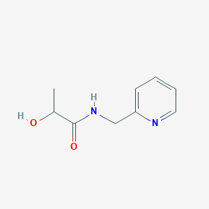 molecular formula C9H12N2O2 B2826527 2-hydroxy-N-[(pyridin-2-yl)methyl]propanamide CAS No. 1267182-36-4