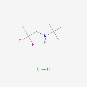 molecular formula C6H13ClF3N B2826529 叔丁基(2,2,2-三氟乙基)胺盐酸盐 CAS No. 1794640-15-5