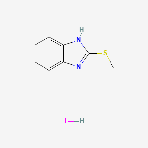 molecular formula C8H9IN2S B2826555 2-(methylthio)-1H-benzo[d]imidazole hydroiodide CAS No. 35109-46-7