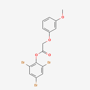 molecular formula C15H11Br3O4 B2826561 2,4,6-三溴苯基 2-(3-甲氧基苯氧基)乙酸酯 CAS No. 330677-24-2