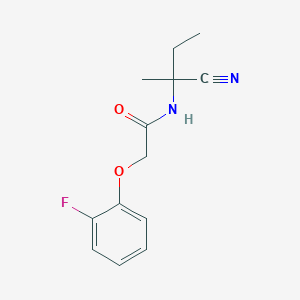 molecular formula C13H15FN2O2 B2826568 N-(1-cyano-1-methylpropyl)-2-(2-fluorophenoxy)acetamide CAS No. 1311643-62-5
