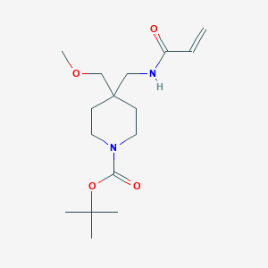 Tert-butyl 4-(methoxymethyl)-4-[(prop-2-enoylamino)methyl]piperidine-1-carboxylate