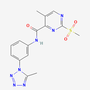 2-methanesulfonyl-5-methyl-N-[3-(5-methyl-1H-1,2,3,4-tetrazol-1-yl)phenyl]pyrimidine-4-carboxamide