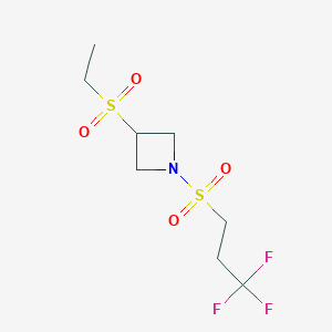 3-(Ethylsulfonyl)-1-((3,3,3-trifluoropropyl)sulfonyl)azetidine