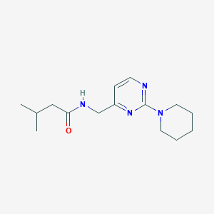 3-methyl-N-((2-(piperidin-1-yl)pyrimidin-4-yl)methyl)butanamide