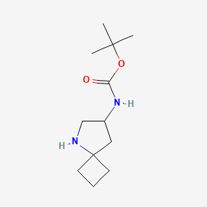 molecular formula C12H22N2O2 B2826594 Tert-butyl N-(5-azaspiro[3.4]octan-7-yl)carbamate CAS No. 2241130-97-0