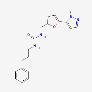 1-[[5-(2-Methylpyrazol-3-yl)furan-2-yl]methyl]-3-(3-phenylpropyl)urea